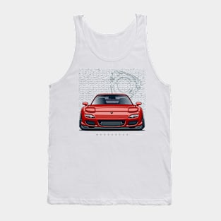 Red RX7 Tank Top